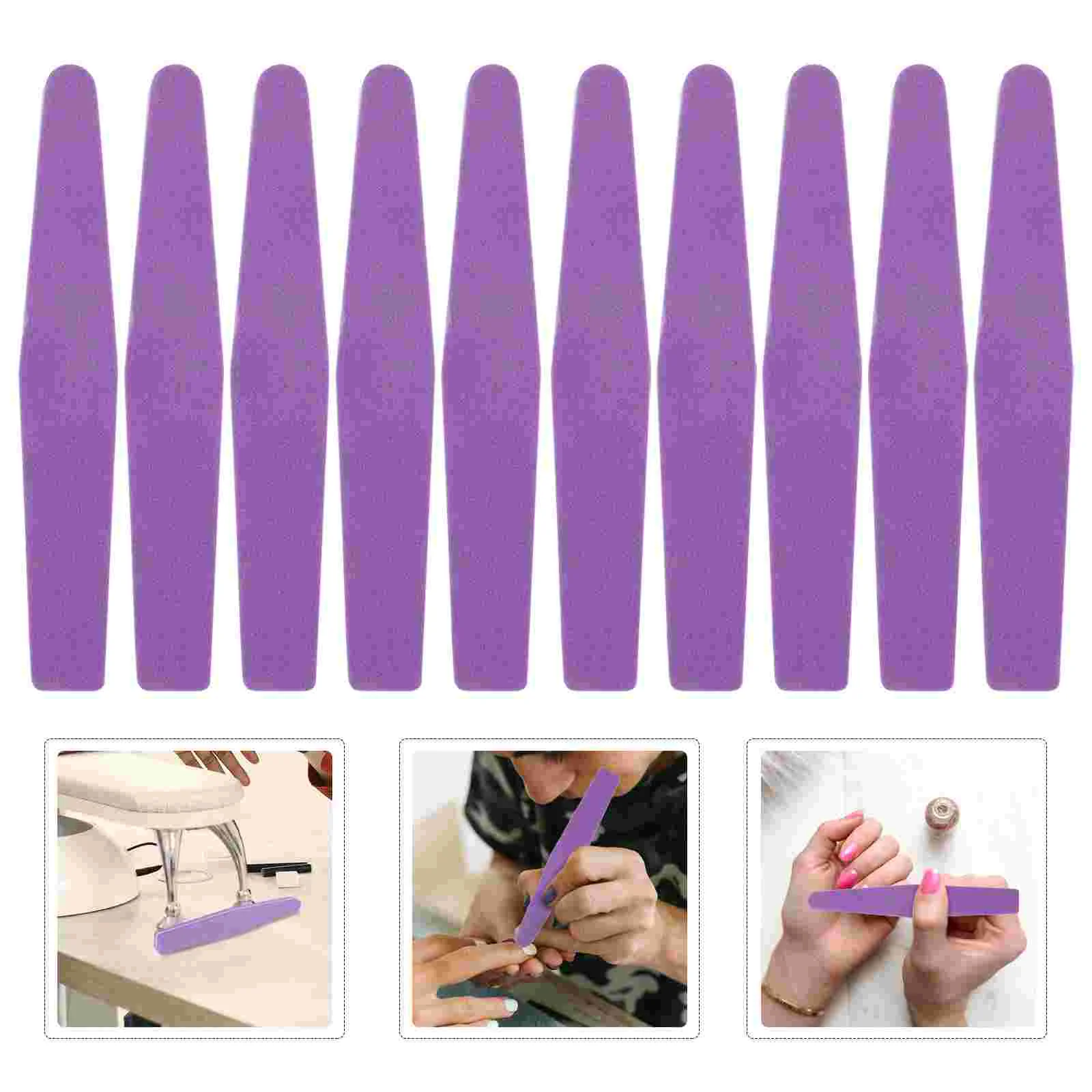 

10 Pcs Baby Child Nail Tools Buffers Sponge Salon Block Double-sided File