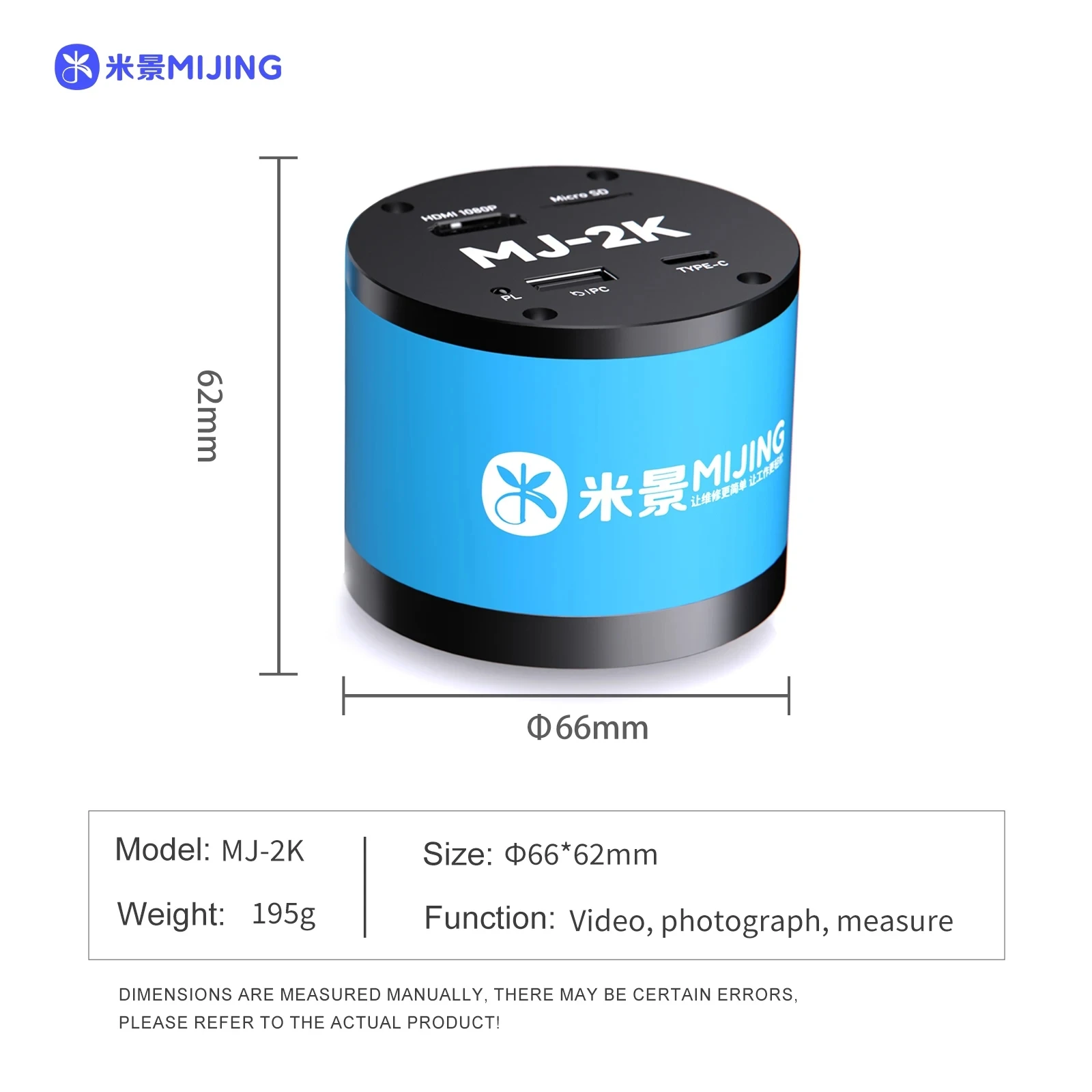 

Mijing-2K Industrial Microscope Camera, Electronic Video, Mobile Phone, Motherboard Repair, Soldering Tool