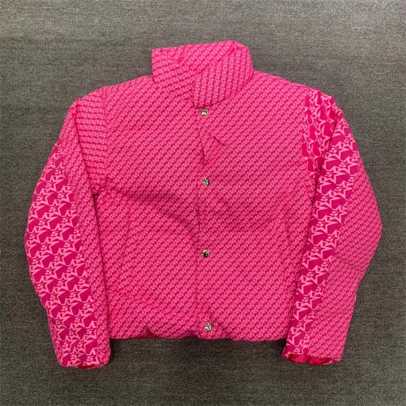 22FW NEW TOP Young Thug Sp5der 555 Pink PUFFER JACK Parkas Men ...