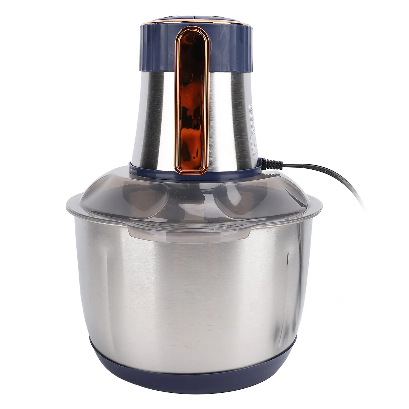 Food Chopper Electric Meat Grinder with 5L Stainless Steel Bowl 500W Copper Motor for Kitchen Meat Vegetables Salad Fruits Nuts 5
