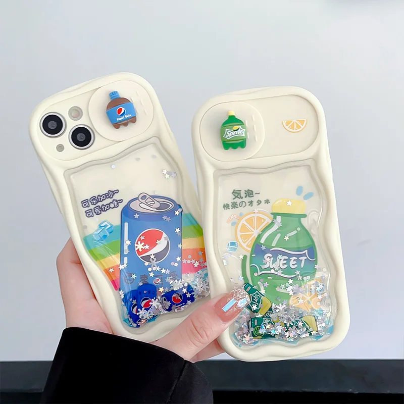 Nuova Finestra Scorrevole Originale Cola Sprite Adatta Per Custodia Per Telefono Apple 14 Iphone 13 Promax New Super Hot 12 Promax Coppia 11