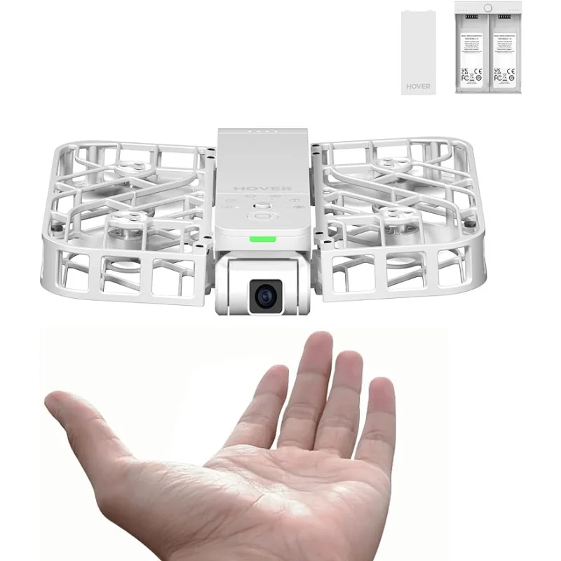 

X1 Self-Flying Camera, Pocket-Sized Drone HDR Video Capture,Palm Takeoff,Intelligent Flight Paths,with Hands-Free Control White