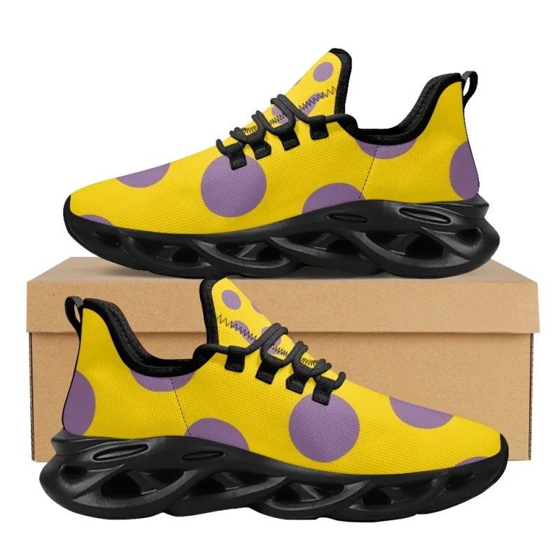 

2023 Fashion Wave Point Print Athletic Shoes For Women Man Breathable Lace Comfort Femme Footwear Platform Sneakers luxury