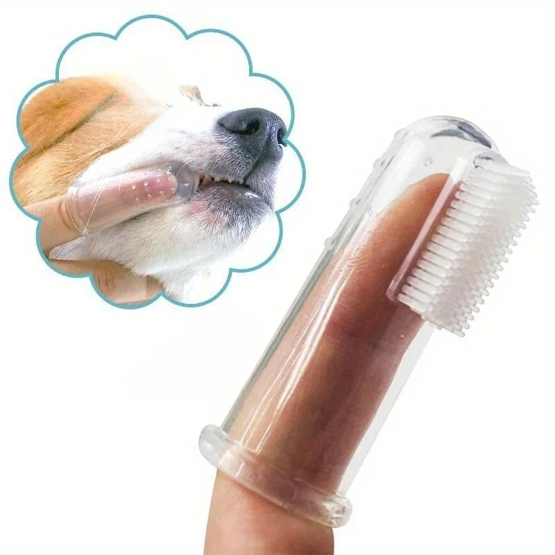 Soft Silicone Pet Finger Toothbrush Set 1