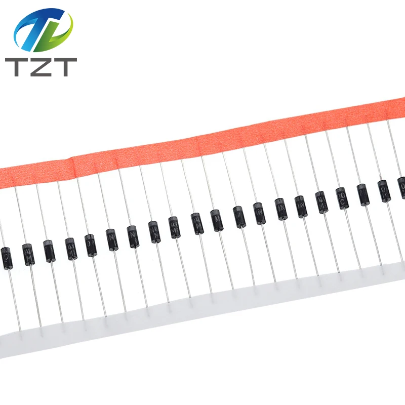 100 pièces TZT 1N5817 1N5819 1N5399 1N4937 1N4004 1N4001 1N4007 UF4007 HERknit FR207 FR157 FRknit RL207 pour module régulateur de tension