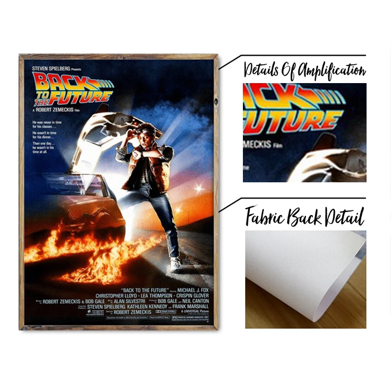 276.フレーム付きキャンバスアート　映画ポスター　バックトゥーザ・フューチャー 276.フレーム付きキャンバスアート 映画ポスター バックトゥーザ
