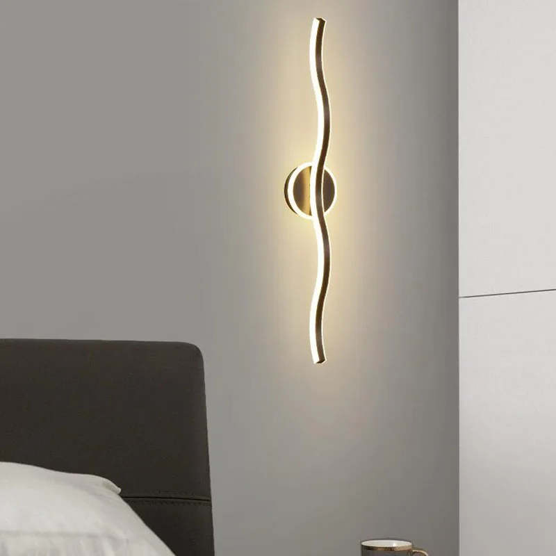 

Led Wall Lamp Long Wall Light Decor For Home Bedroom Living Room Surface mounted Sofa background Wall Sconce Lighting Fixture
