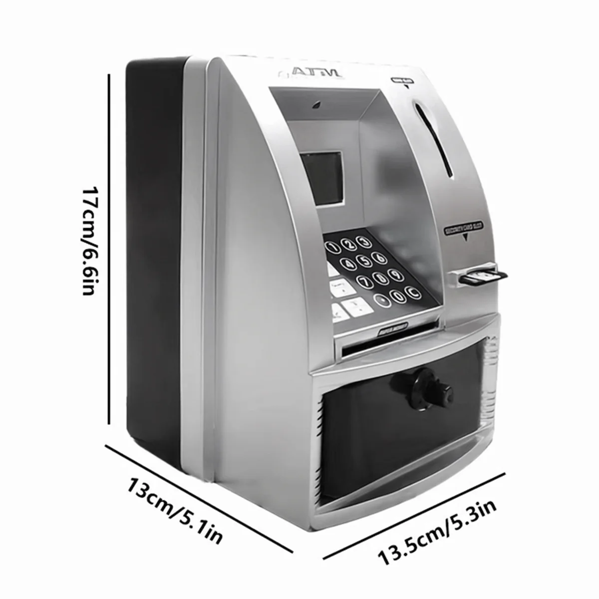 Smart ATM Piggy Bank for Money Mini Banknote Money Boxes Voice ATM Machine to Teach Children Money Management 5