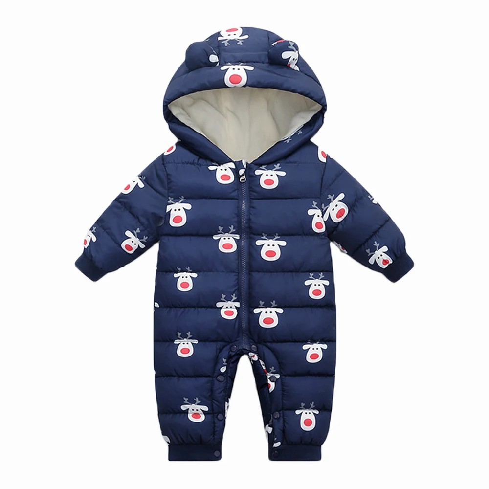 Autumn Winter Newobrn Baby Boys Jumpsuit For Girls Cartoon Christmas Romper Kids Overalls Children Clothes 3-24 Month | Детская одежда