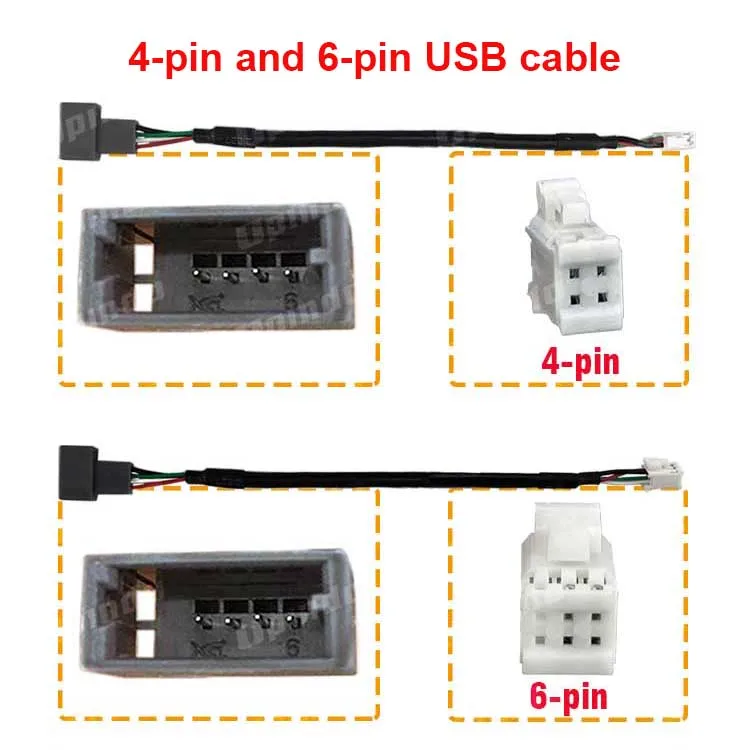 Cavo USB Per Sistemi Audio Hyundai E Kia - Adattatore 4 Pin 20 Cm Per Android