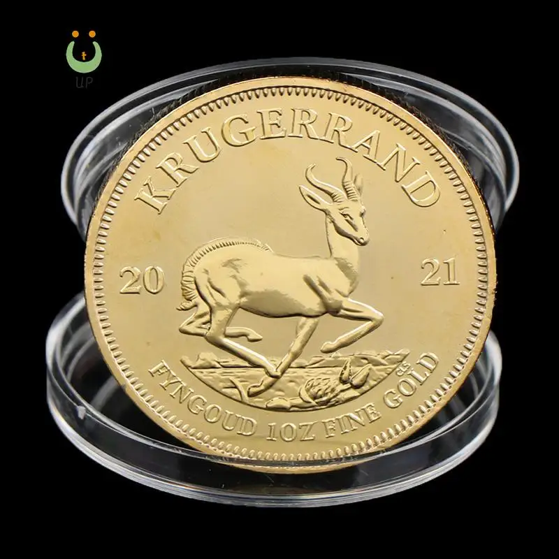 1 Pz 1974/1978/2021 Oro Sudafricano Krugerrand Moneta Moneta D'Oro Replica Cosplay Prop Replica Di Alta Qualità