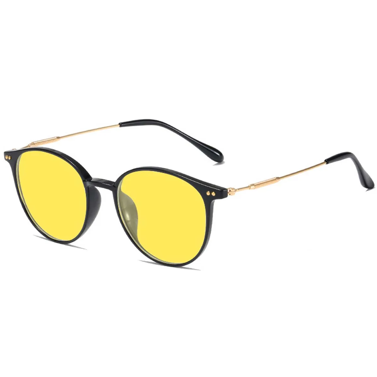 Round Night Vision Glasses for Women Men Luxury Blue Light Blocking TR Frame UV400 Sun Glasses Eyewear Ultralight Eyeglasses night vision glasses,night vision sunglasses,driving sunglasses