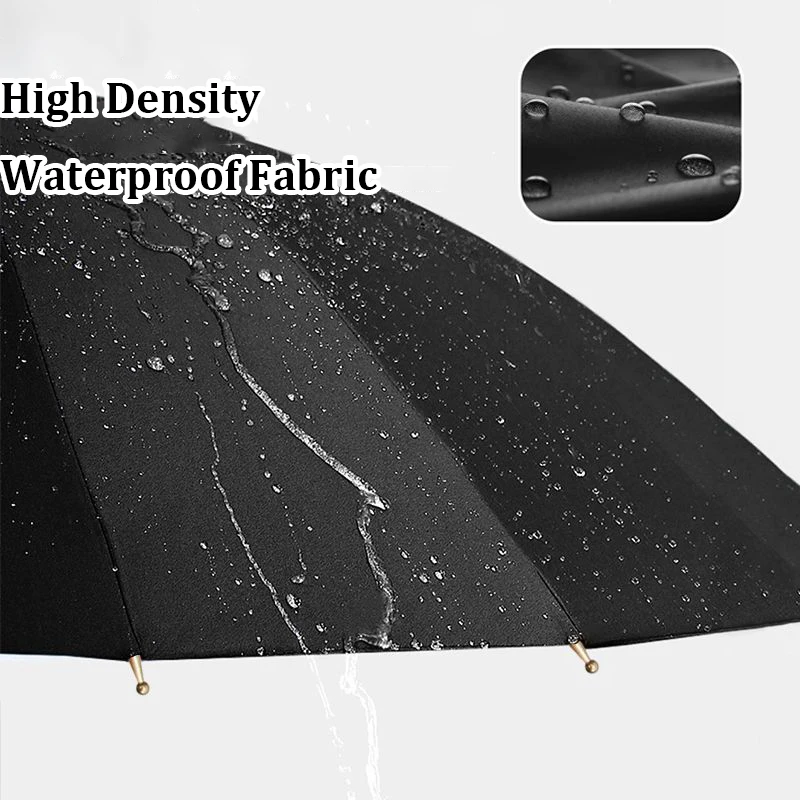 24 Ribs Luxury Windproof Large Umbrella Automatic Open Long Handle Business Golf Umbrella For Adult Men Women Premium Classic