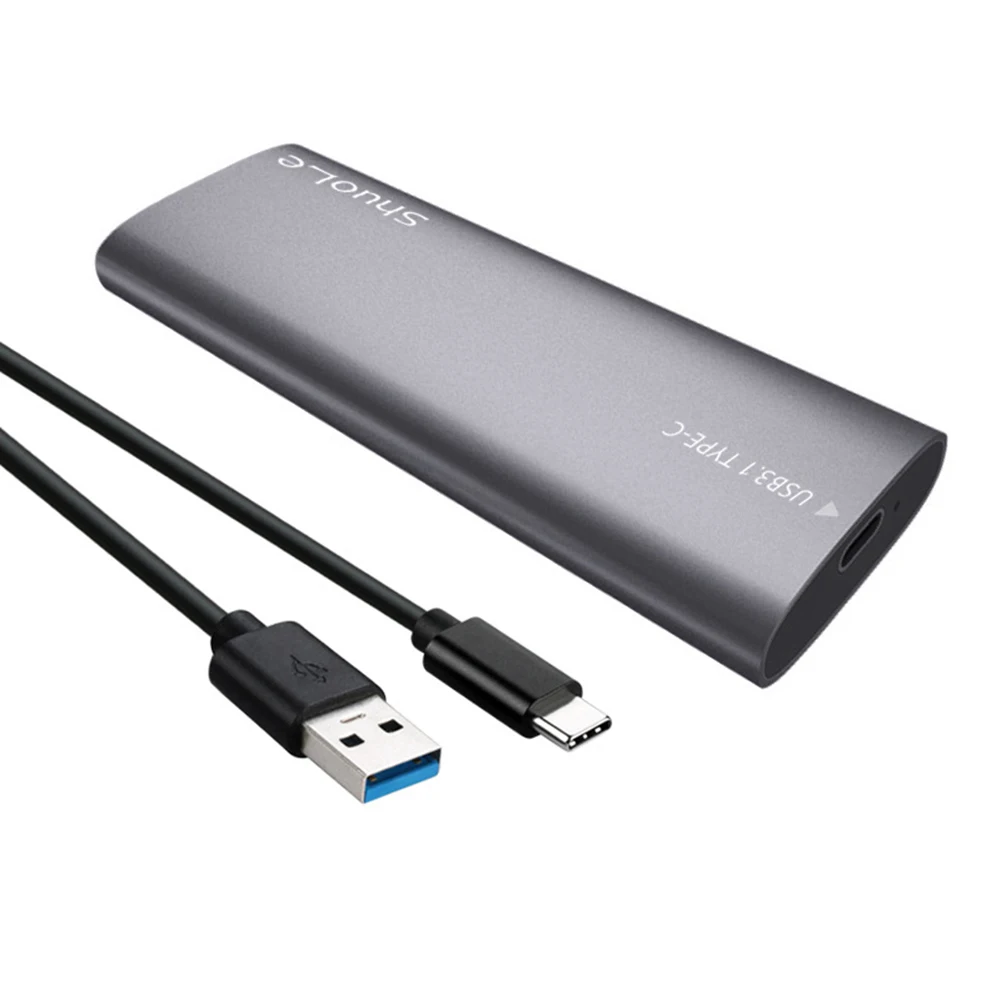 PC ƮϿ ޴  SSD ڽ, M.2 NVME NGFF M2 SSD Ŭ, NGFF SATA ϵ ũ ̽, USB3.1 C Ÿ, Gen2, 10Gbps M-Key