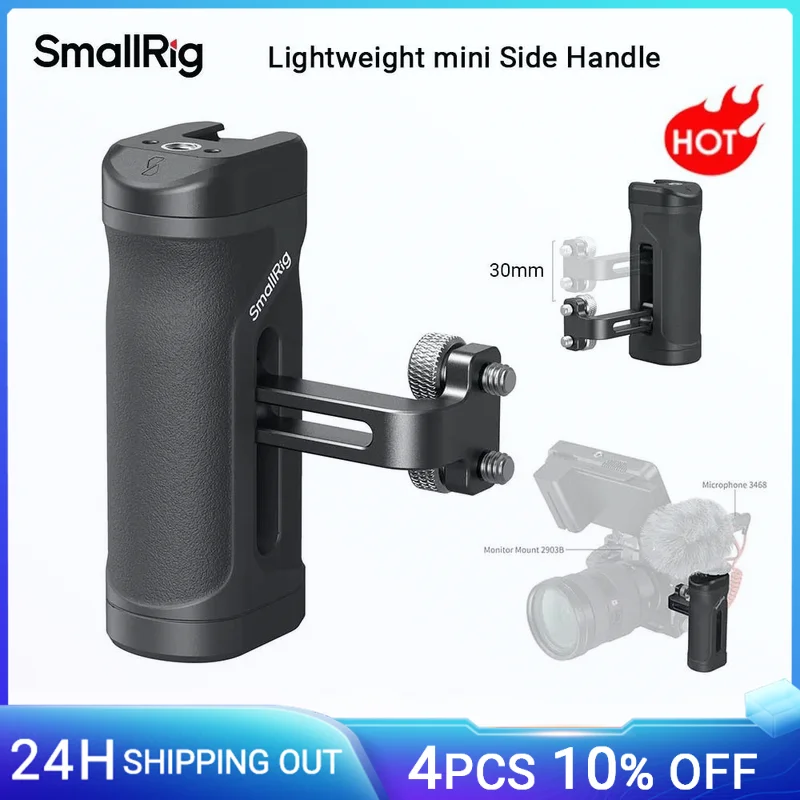 Lightweight Mini Side Handle for Camera Stability