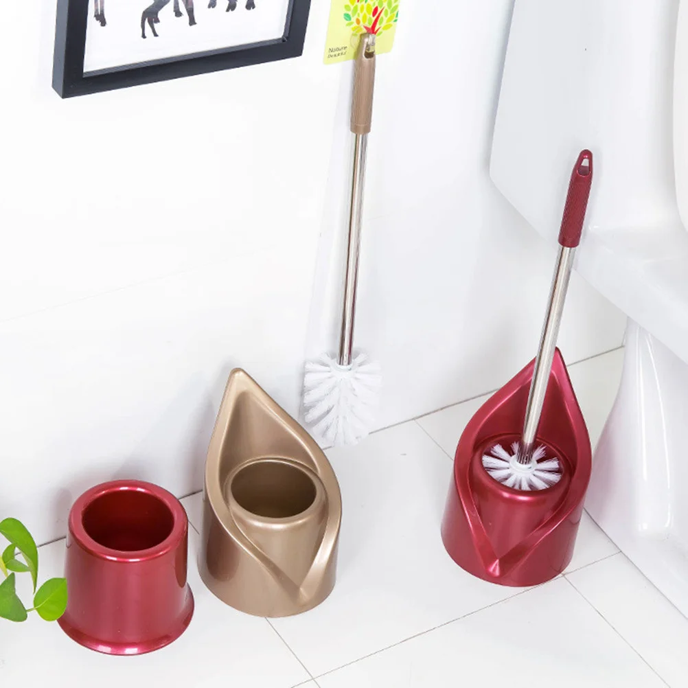 

1 PC Stainless Steel Toilet Brush and Leaf Shape Holder for Bathroom Storage( )
