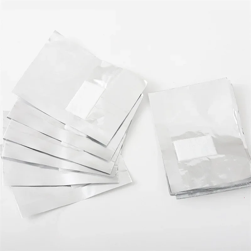 Aluminium Foil Nail Art Soak Off Polish Nail Removal Wraps Towel Gel Remover Manicure Tool 100Pcs