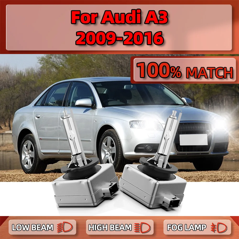 

35W D3S LED Headlights 20000LM Auto Xenon HID Lights Bulbs 12V 6000K For Audi A3 2009 2010 2011 2012 2013 2014 2015 2016