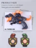 Dinosaur EVA Suction Cup Soft Bullet Gun Toy, Aerodynamic Dual Ballistic Launcher For 8+ Some Accessories Random 6