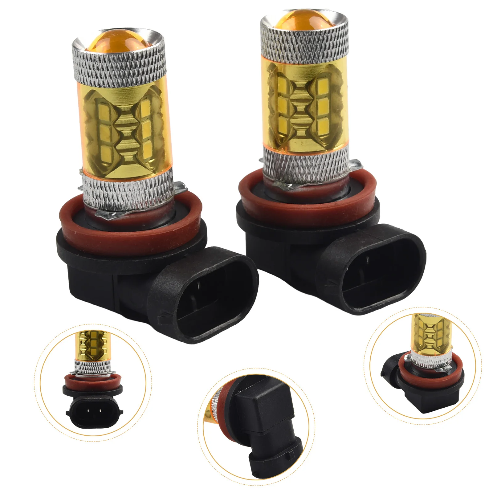 

Fog Lamp Fog Light Yellow 12V DC 1500LM 3000K 360 Degrees 50000H High Power LED Bulbs Lamp Car Lamp Car Lights