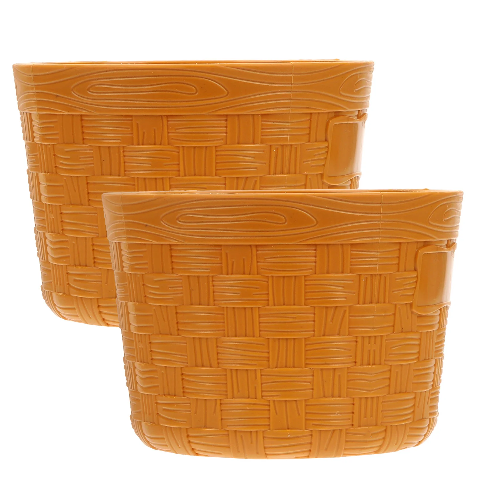 2 Pcs Storage Bucket Toys Kids Plaything Fruit Basket Vegetable Plastic Pretend Child Toddler for Playing 4