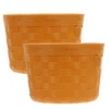 2 Pcs Storage Bucket Toys Kids Plaything Fruit Basket Vegetable Plastic Pretend Child Toddler for Playing 4