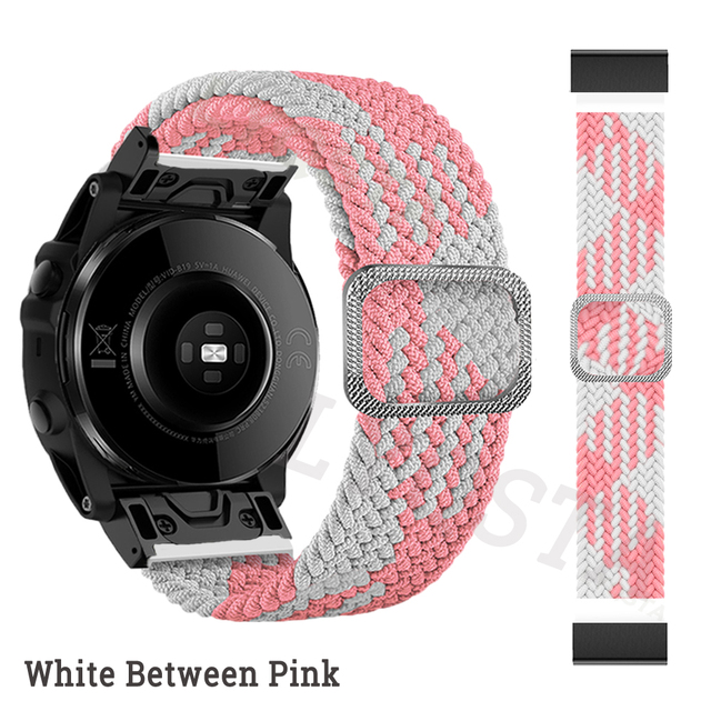 Smart Watch Band For Garmin Fenix 6 6Pro 5 5Plus 7 Descent Mk2S Easyfit Braided Strap For MARQ Series Watchband Accessories
