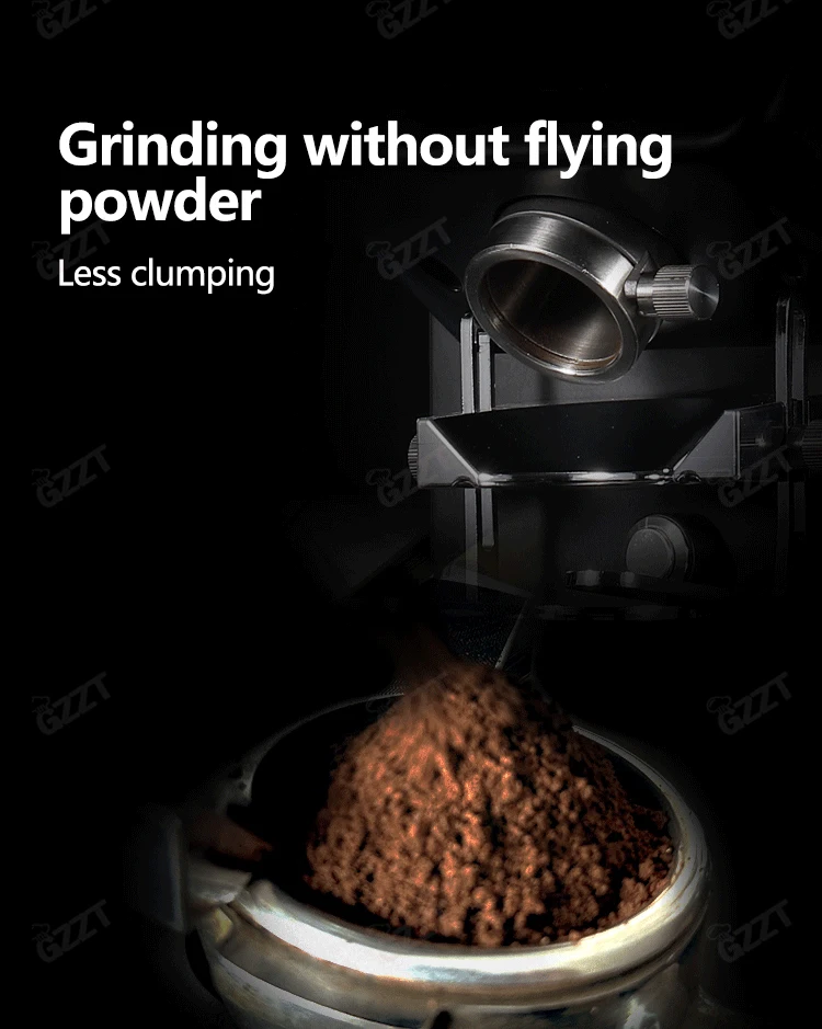 GZZT TCG64 Electric Coffee Bean Grinder 64mm Flat Burr Quantitative Grinding Maker Espresso Grinder Coffee Mill 220V 110V 6