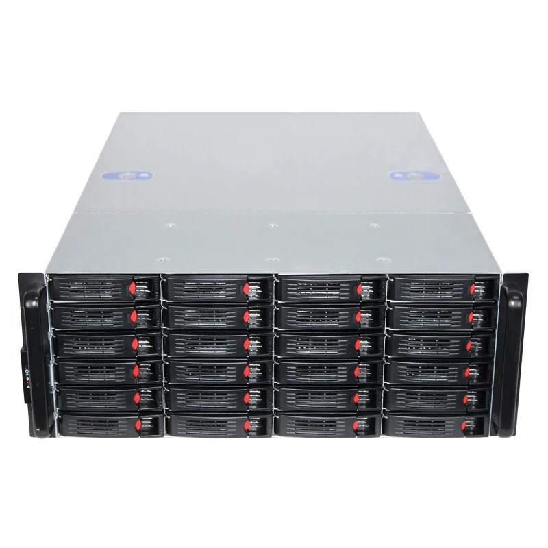 

server case 4U NAS 24 bay hot swap server chassis case with atx power supply fans