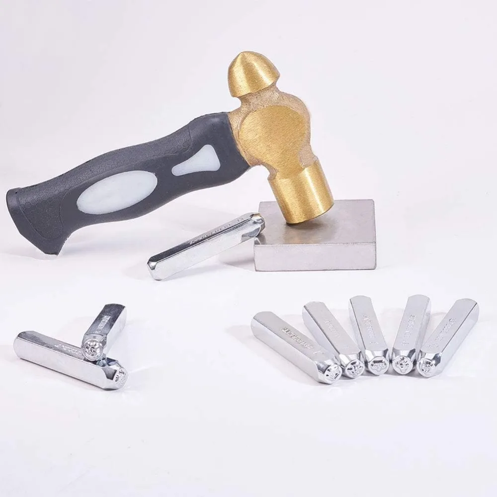 Shape Metal Design Stamps Punch Stamping Tool-Electroplated Hard Carbon Steel Tools to Stamp/Punch Metal Jewelry Leather Wood