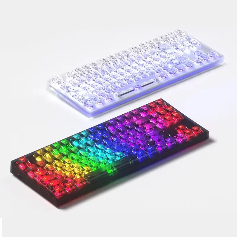Прозрачные колпачки для механической клавиатуры Iceberg 132 шт | AliExpress