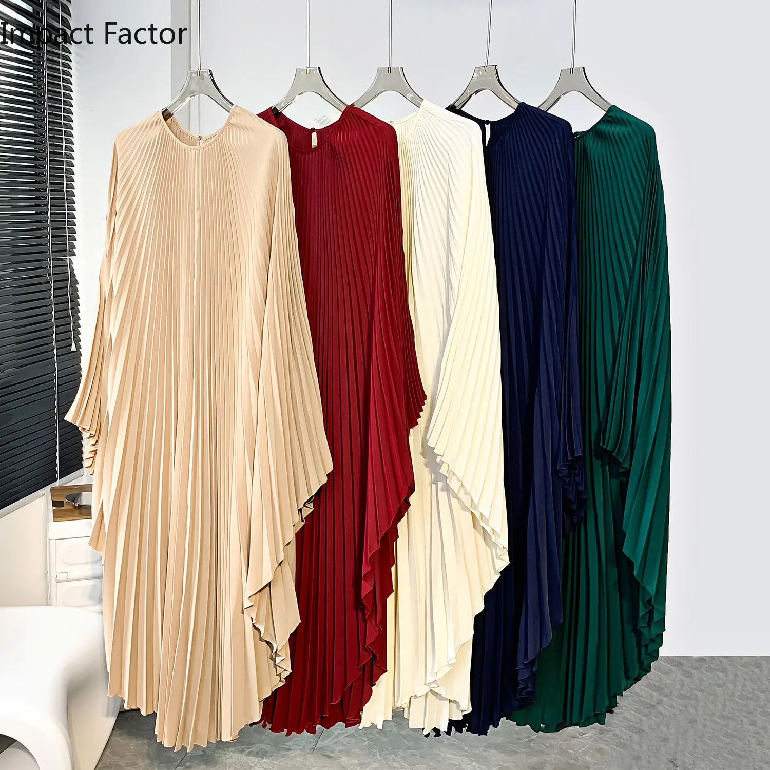 Autumn PU Leather Split Long Dress – European & American Style for Women main image 1