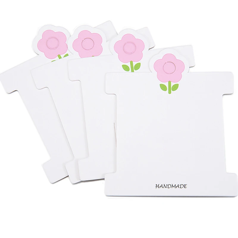 20/50pcs Hair Jewelry  Display Cards 8.5x10cm Pink Flower Cards for Handmade Bracelet Hair Rope Hair Band Packing Hair Clip Tags xiaomi compact hair dryer h101 pink