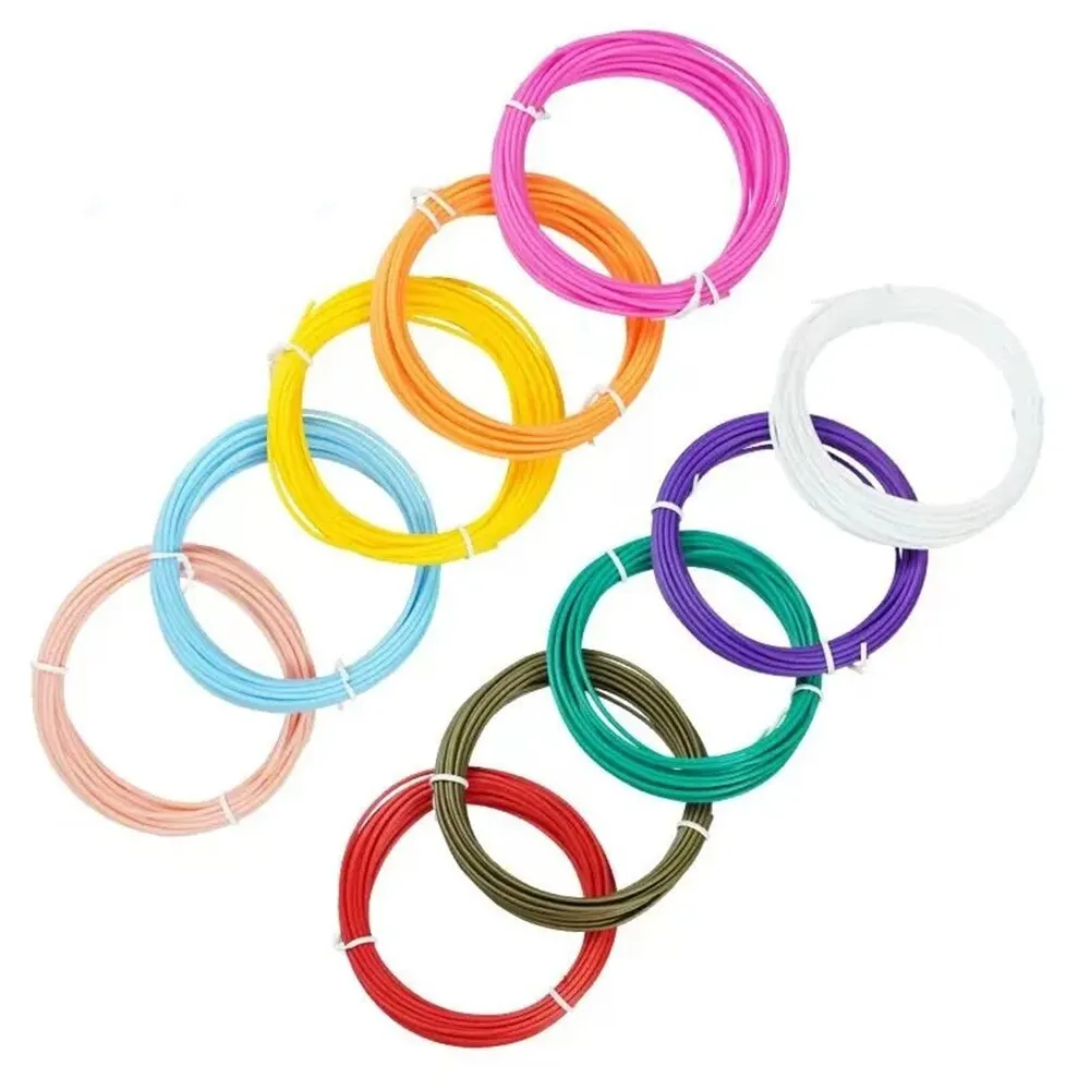 9M/25M/50M/100M PLA PCL 3D Printing Pen Consumables Colored Odorless Safety Plastic Filament Diameter 1.75mm For 3D Printing Pen
