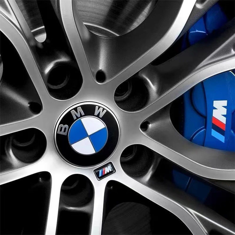 Wheel Hub Caps Wheel Hub Covers 4PCS BMW Wheel Center Caps 68mm 56mm Blue White Hubcap For BMW E46 E90 E30 F10 F30 X5 X3 E39 F25 E60 E91 E87 M Car Accessories