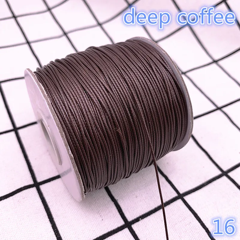 Waxed Cord 0.5 0.8 1.0 1.5 2.0mm Waxed Cord Waxed Thread Cord String Strap Necklace Rope Bead DIY Jewelry Making for Bracelet