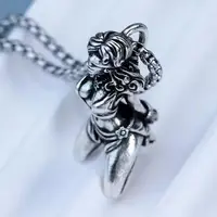 Suffering Goddess Necklace Bound Suffering Statement Necklace Religious Jewelry Retro Goddess Amulet Pendant Necklace Symbol 2