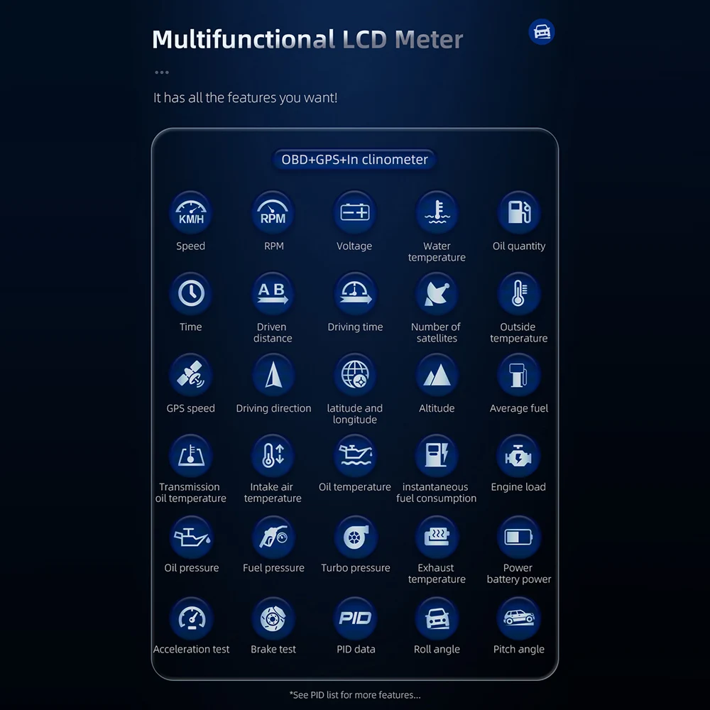 LEEPEE P1  HUD ÷, ڵ  ӵ,  ,  ÷, OBD2 GPS  ý,  