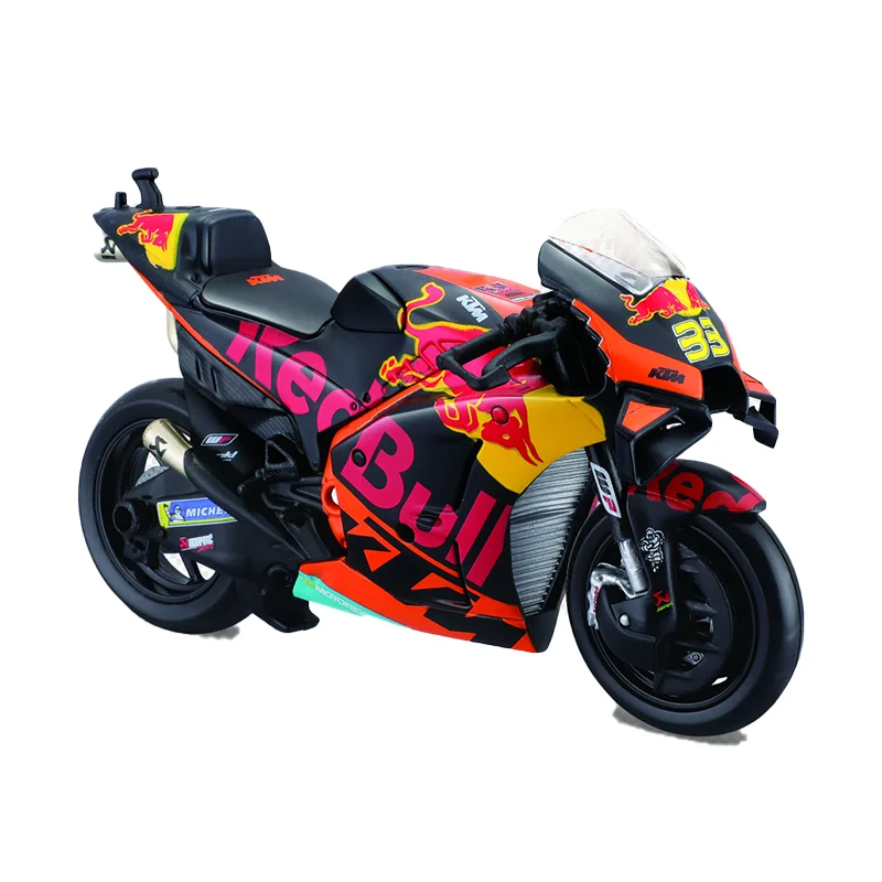 Moto Jouet 1:18 En Alliage - Miniature Rétractable Rouge Pour Enfants, Décoration Et Collection