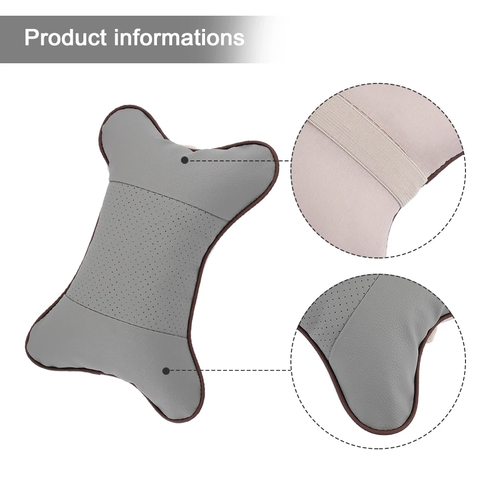 Accessories Car Neck Pillow Car Neck Pillow 27 X 18 X 9 Cm Black / Brown / Gray Beige Seat Head Rest