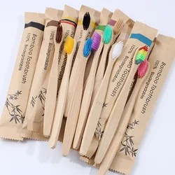 Eco - Friendly Bamboo Toothbrush Pack - Soft Bristle, Vegan, Organic & Sustainable (50 mixed color)
