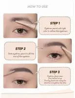 Judydoll Stereoscopic Duo Eyebrow Pencil Transparent Eyebrow Gel Natural Stereoscopic Dual Color Precision Eyebrow Tinting Cream 2