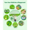 SucceBuy 9-Activities Crocodile Kids Busy Hanging Board Toy Montessori Early Learning Puzzle Decor Panels Toys for Children Gift
