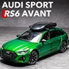 1:24 Audi RS6 Avant Station Wagon Alloy Car Model Diecast Metal Toy Car Model Simulation Sound and Light Kids Toys Gift C160 1
