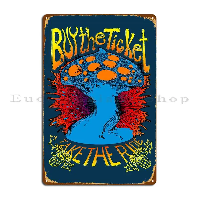 Per Uomo Donna Acquista Il Biglietto Prendi Il Giro Hunter S Thompson Citazione Disegno Originale Giornale Segno In Metallo Poster In Ferro Cinema