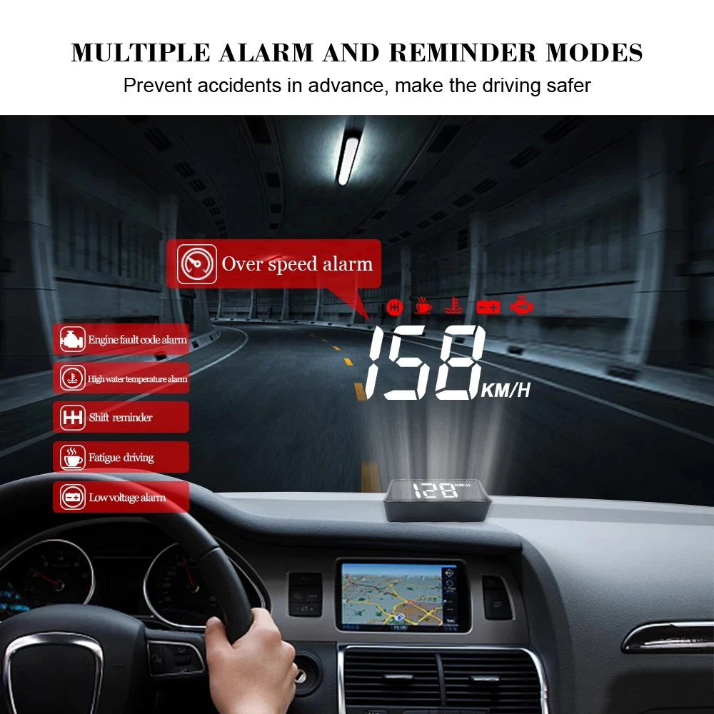 ڵ HUD ÷, Obd2  ÷,   , 跮 km/h MPH  溸 ý, A100S