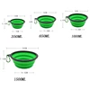 Folding Portable Silicone Dog Feeder Bowl 2 In 1 Pet Dispenser Outdoor Travel Dog Cat with Carabiner Bottle Food Water Container 6