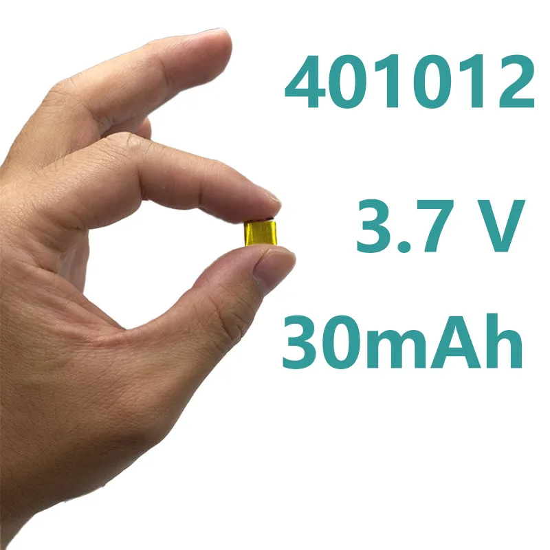 Batería 401012 de 3.7V 30mAh, Batería Recargable de Polímero de Litio ...
