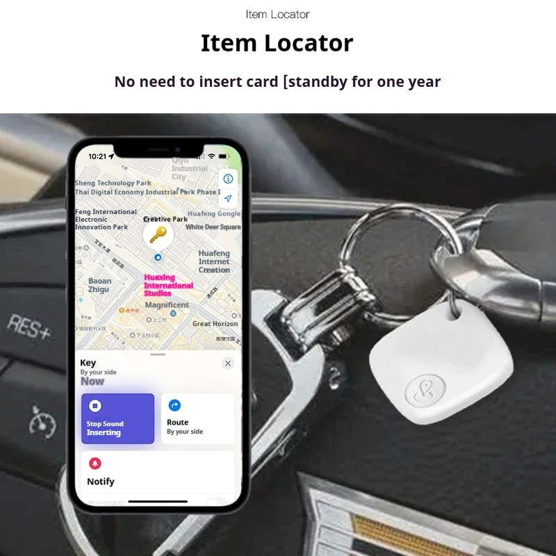 HB02 Portable mini Bluetooth anti loss device, IOS wallet locator, car GPS keychain, ultra long standby anti loss tracker