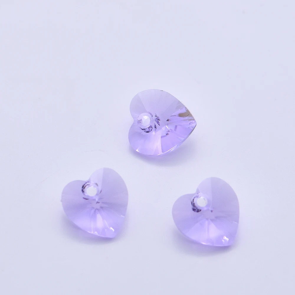 6228 XILION Herz-Anhänger-Charm, Original-Kristalle aus Österreich, lose Perlen, Premium-Strasssteine für Halsketten, DIY-Schmuckherstellung – Detail 6